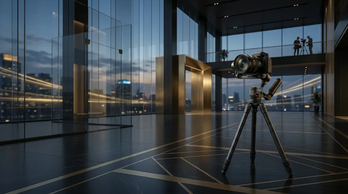 Video Aziendali Padova - set professionale per produzione corporate con attrezzatura video