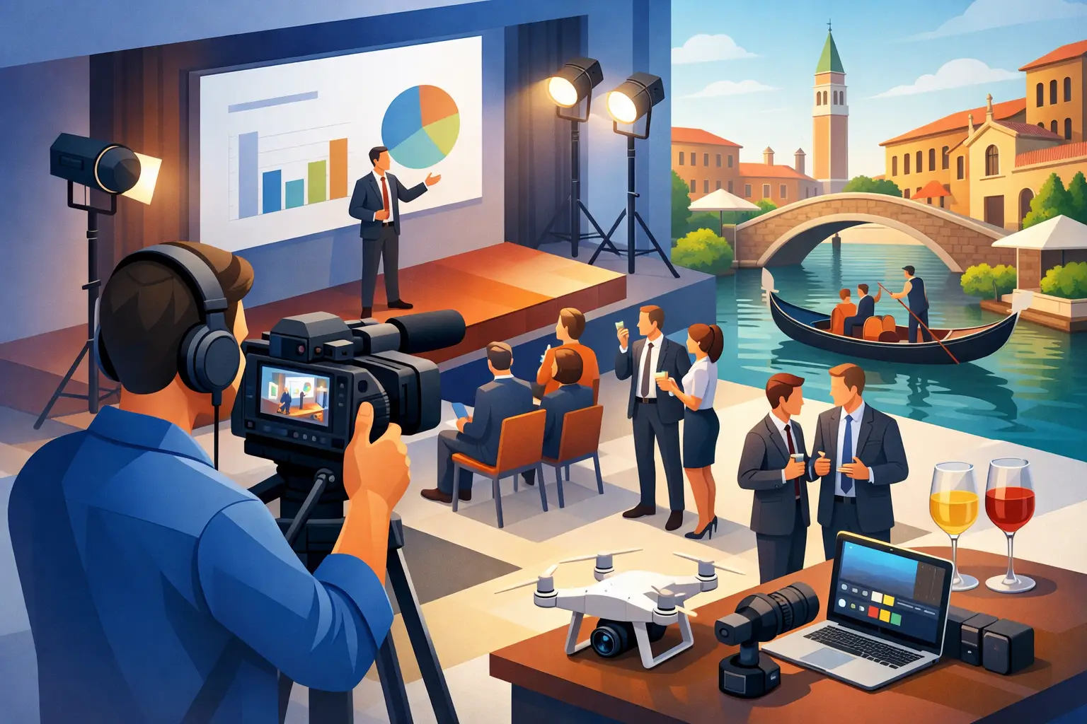 Videomaker eventi aziendali Veneto: cosa conta